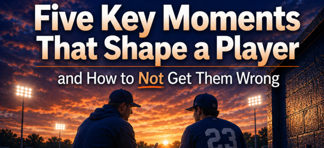 Are you building pressure or building confidence? The moments that shape a player often happen long before or after the game itself.